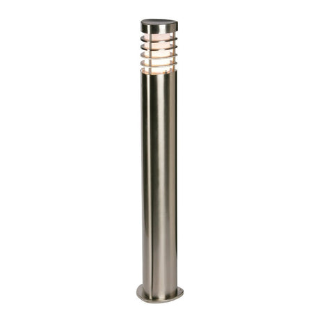 bollard lighting brushed chrome ip44 e27 