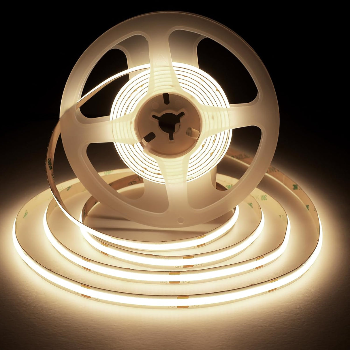 24V Seamless Dotless LED Tape Strip Light | 5W COB LED | Dimmable | Neutral White 4000K | Sold Per Metre