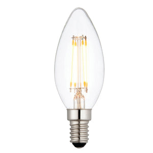 SES E14 Candle LED Bulb | Dimmable | 4W 400Lm | 2800K Warm White