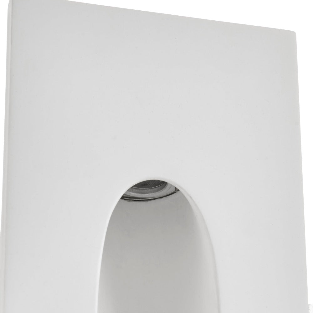 Teardrop Trimless Plaster In Wall Light | 1.6W LED | 3000K Warm White | IP20 | White