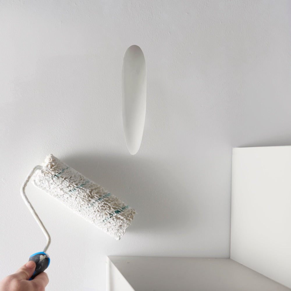 Teardrop Trimless Plaster In Wall Light | 1.6W LED | 3000K Warm White | IP20 | White