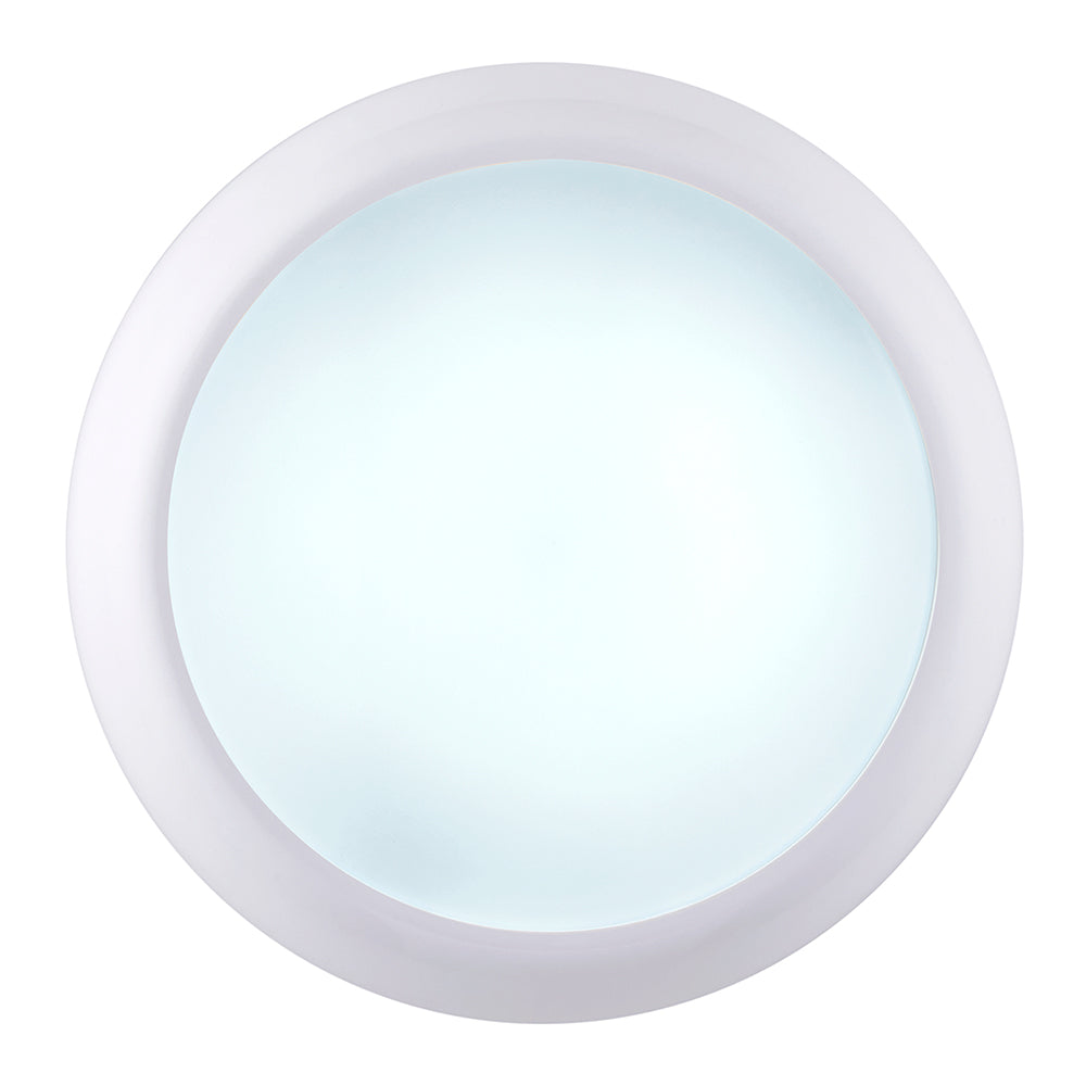 ACTON MINI Small 251mm Slim Bulkhead Light | LED Multi Wattage 1200lm | Tri-Colour CCT | IP65 | White