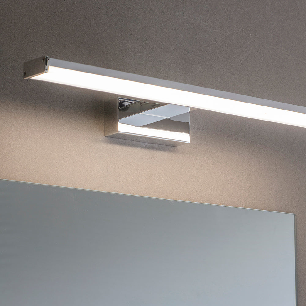 AXIS | LED Over Mirror Bathroom Light Wall Semi-Flush Fitting | IP44 | Chrome