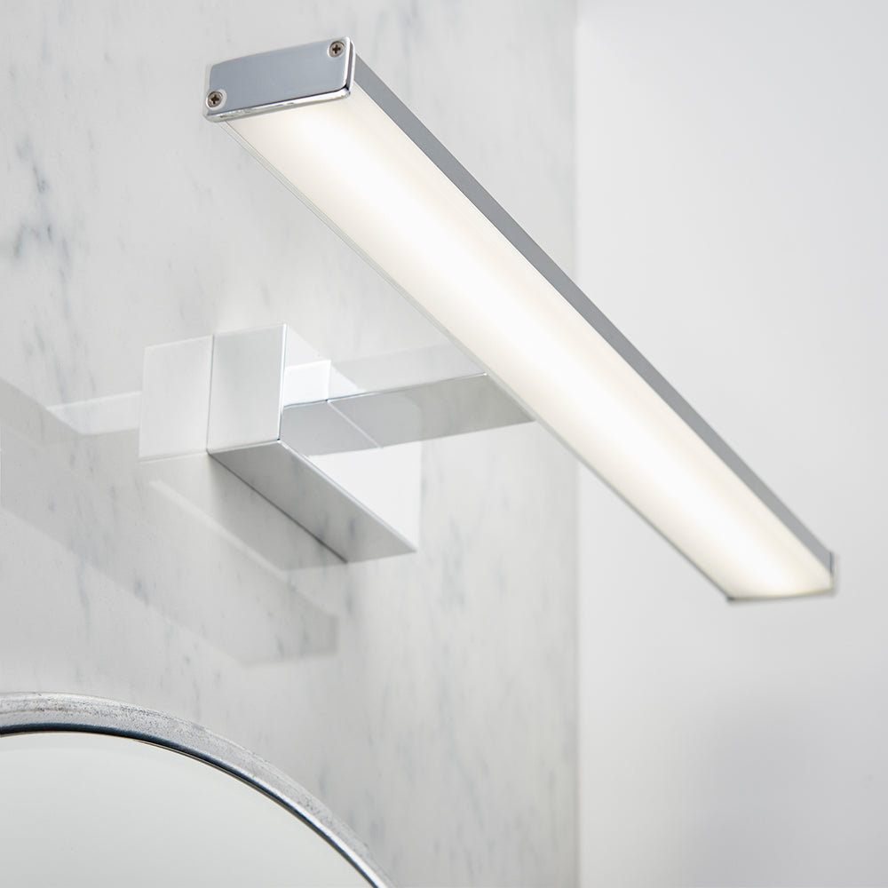 AXIS | LED Over Mirror Bathroom Light Wall Semi-Flush Fitting | IP44 | Chrome