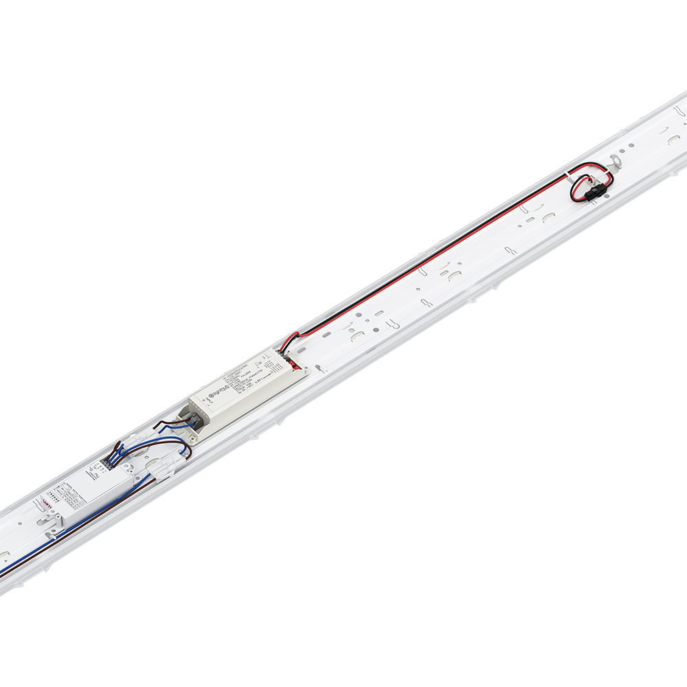 BATTERSEA Non-Corrosive LED Batten Light | 6ft Single 4800lm | CCT Tri-Colour & Multi Wattage | IP66 | Microwave Sensor