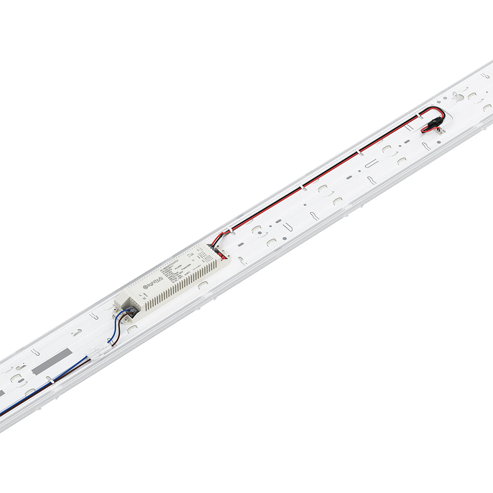 BATTERSEA Non-Corrosive LED Batten Light | 6ft Twin 9600lm | CCT Tri-Colour & Multi Wattage | IP66 | Standard