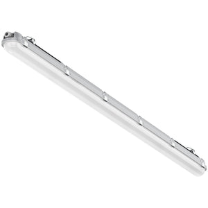 BATTERSEA Non-Corrosive LED Batten Light | 5ft Single 4200lm | CCT Tri-Colour & Multi Wattage | IP66 | Emergency