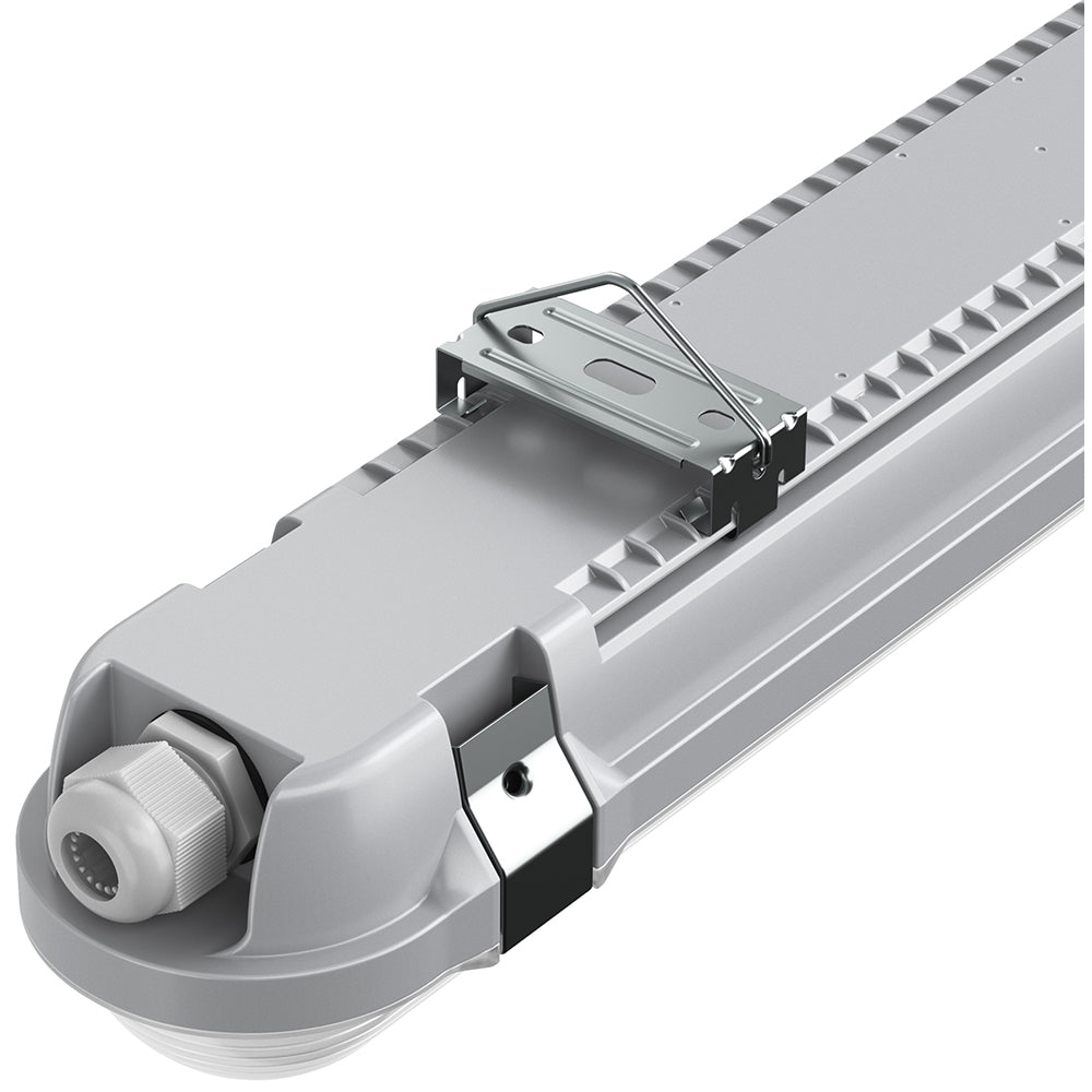 BATTERSEA Non-Corrosive LED Batten Light | 6ft Single 4800lm | CCT Tri-Colour & Multi Wattage | IP66 | Microwave Sensor