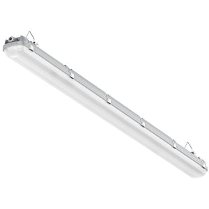 BATTERSEA Non-Corrosive LED Batten Light | 5ft Twin 7200lm | CCT Tri-Colour & Multi Wattage | IP66 | Emergency + Microwave Sensor