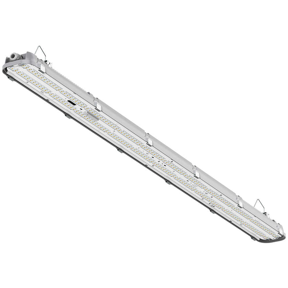 BATTERSEA Non-Corrosive LED Batten Light | 5ft Twin 7200lm | CCT Tri-Colour & Multi Wattage | IP66 | Standard