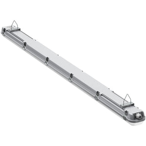 BATTERSEA Non-Corrosive LED Batten Light | 5ft Twin 7200lm | CCT Tri-Colour & Multi Wattage | IP66 | Microwave Sensor