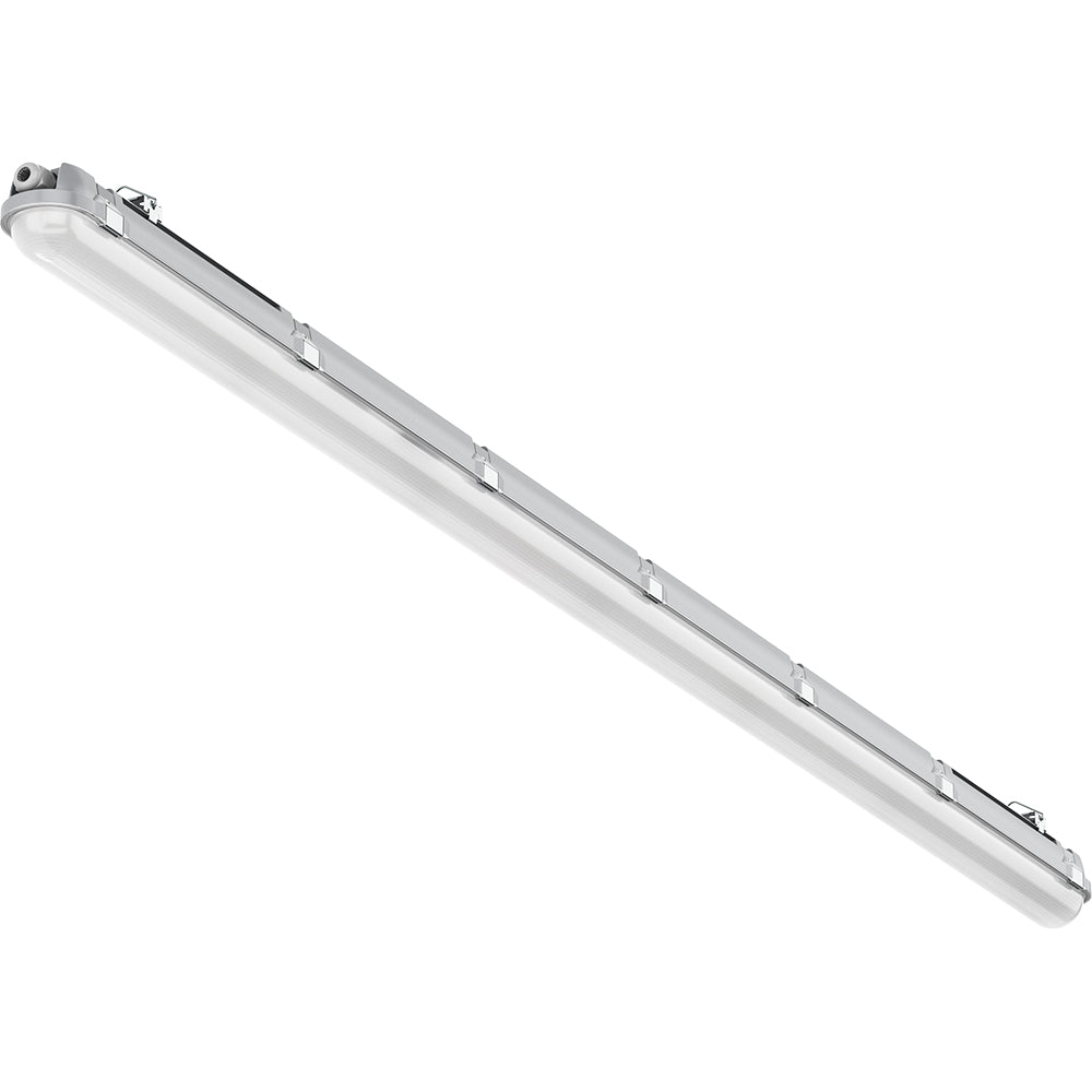 BATTERSEA Non-Corrosive LED Batten Light | 6ft Single 4800lm | CCT Tri-Colour & Multi Wattage | IP66 | Emergency + Microwave Sensor