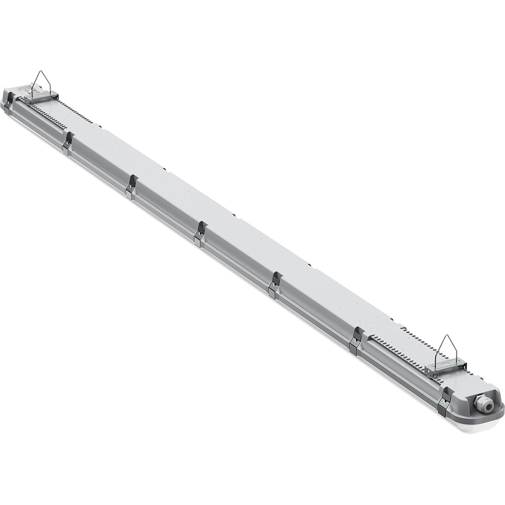 BATTERSEA Non-Corrosive LED Batten Light | 6ft Twin 9600lm | CCT Tri-Colour & Multi Wattage | IP66 | Emergency