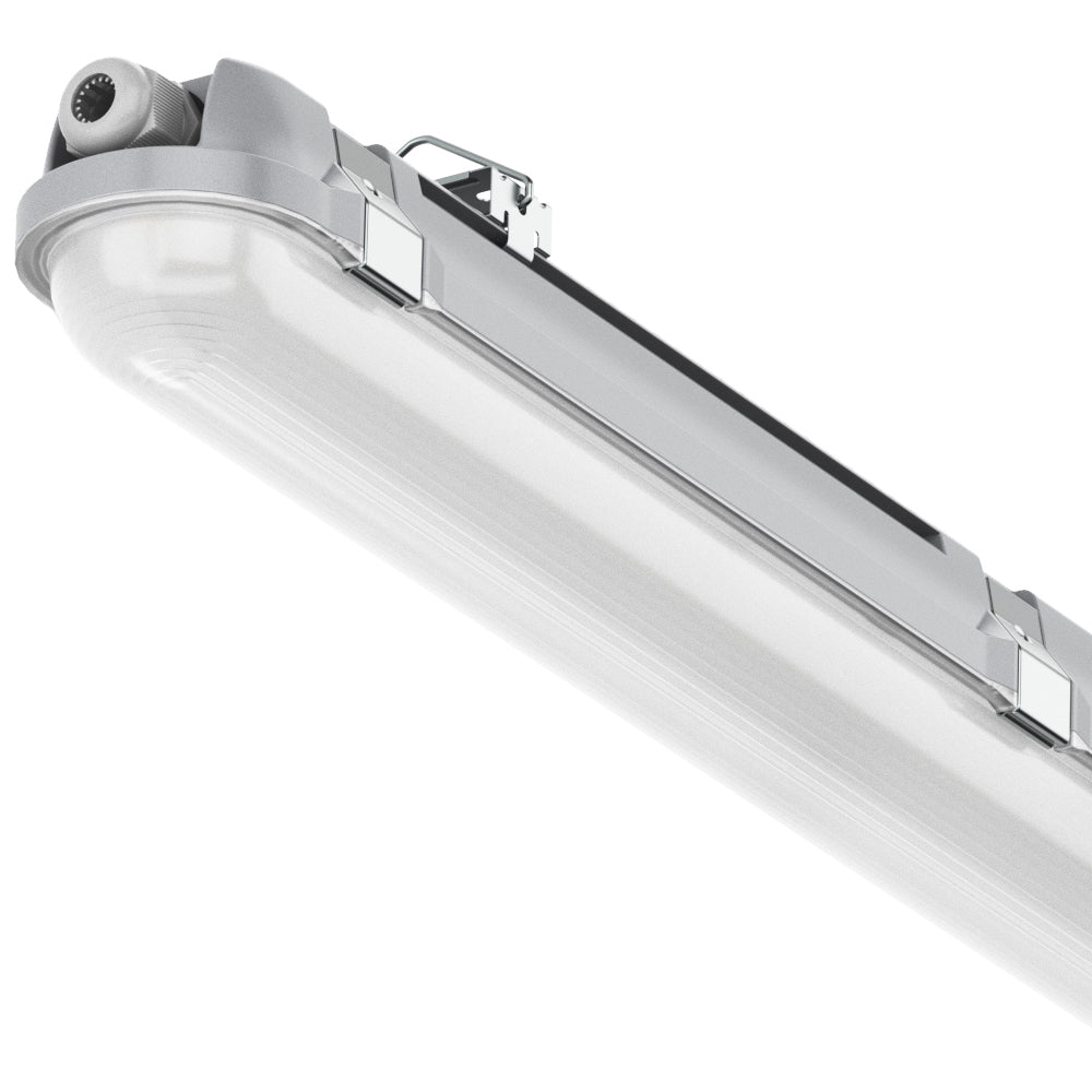 BATTERSEA Non-Corrosive LED Batten Light | 6ft Single 4800lm | CCT Tri-Colour & Multi Wattage | IP66 | Microwave Sensor