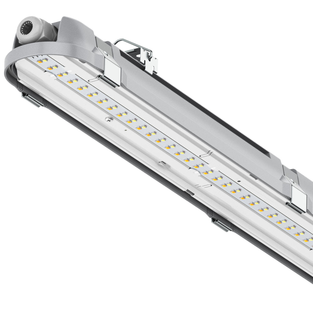 BATTERSEA Non-Corrosive LED Batten Light | 5ft Single 4200lm | CCT Tri-Colour & Multi Wattage | IP66 | Emergency