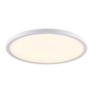 CCT Slim Low Profile Circular Flush Ceiling Corridor Bathroom Kitchen Light | 12W LED 1200lm | IP54 | White