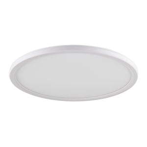 CCT Slim Low Profile Circular Flush Ceiling Corridor Bathroom Kitchen Light | 12W LED 1200lm | IP54 | White