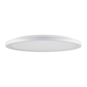 CCT Slim Low Profile Circular Flush Ceiling Corridor Bathroom Kitchen Light | 12W LED 1200lm | IP54 | White