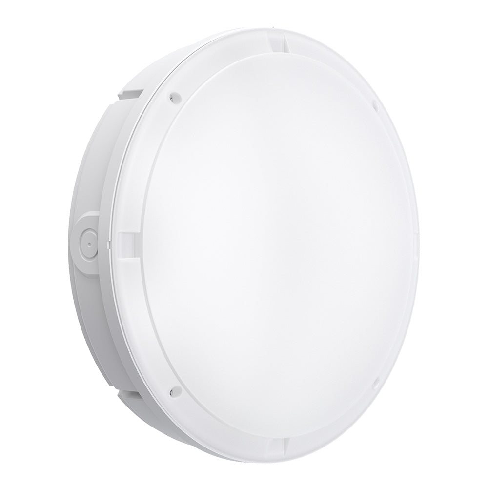 HOLBORN Drum Bulkhead Light Fitting | LED Multi Wattage | CCT 3-Colour | IP65 | 3hr Emergency