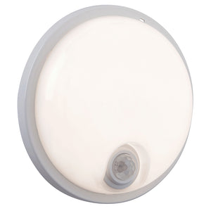 SOHO Compact Bulkhead Light Fitting | LED 15W 1500lm | CCT Tri-Colour | IP65 | PIR Motion Sensor