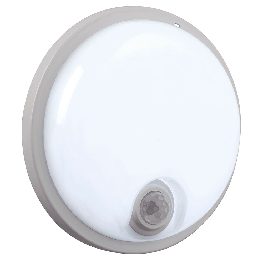 SOHO Compact Bulkhead Light Fitting | LED 15W 1500lm | CCT Tri-Colour | IP65 | PIR Motion Sensor