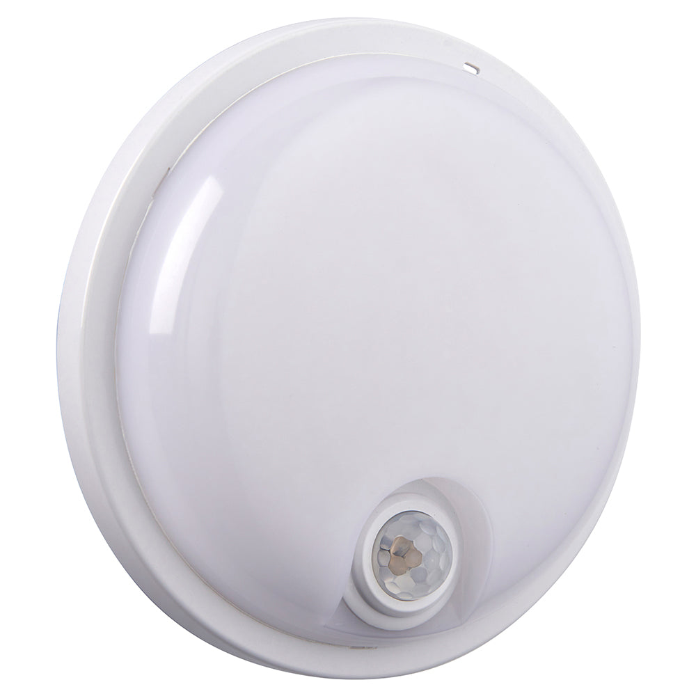 SOHO Compact Bulkhead Light Fitting | LED 15W 1500lm | CCT Tri-Colour | IP65 | PIR Motion Sensor