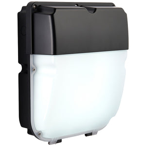 LED Exterior Wall Pack Security Bulkhead Light | 30W Lumen 3000lm | CCT Tri-Colour | IP65 | Black | Standard