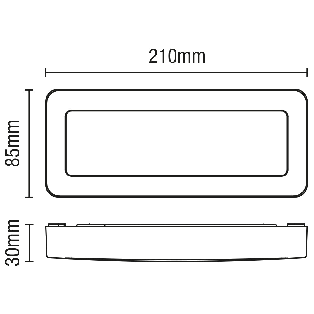 Outdoor Surface Wall Brick Light | LED 3W | IP65 | 4000K Neutral White | Anthracite