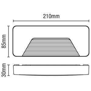 Outdoor Surface Indirect Wall Brick Light | LED 3W | IP65 | 4000K Neutral White | Anthracite