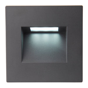 Recessed Indirect Sqaure Wall Step Brick Stair Light for Indoor / Outdoor | LED CCT 1.5W | IP65 | 3000K, 4000K & 6500K | Black