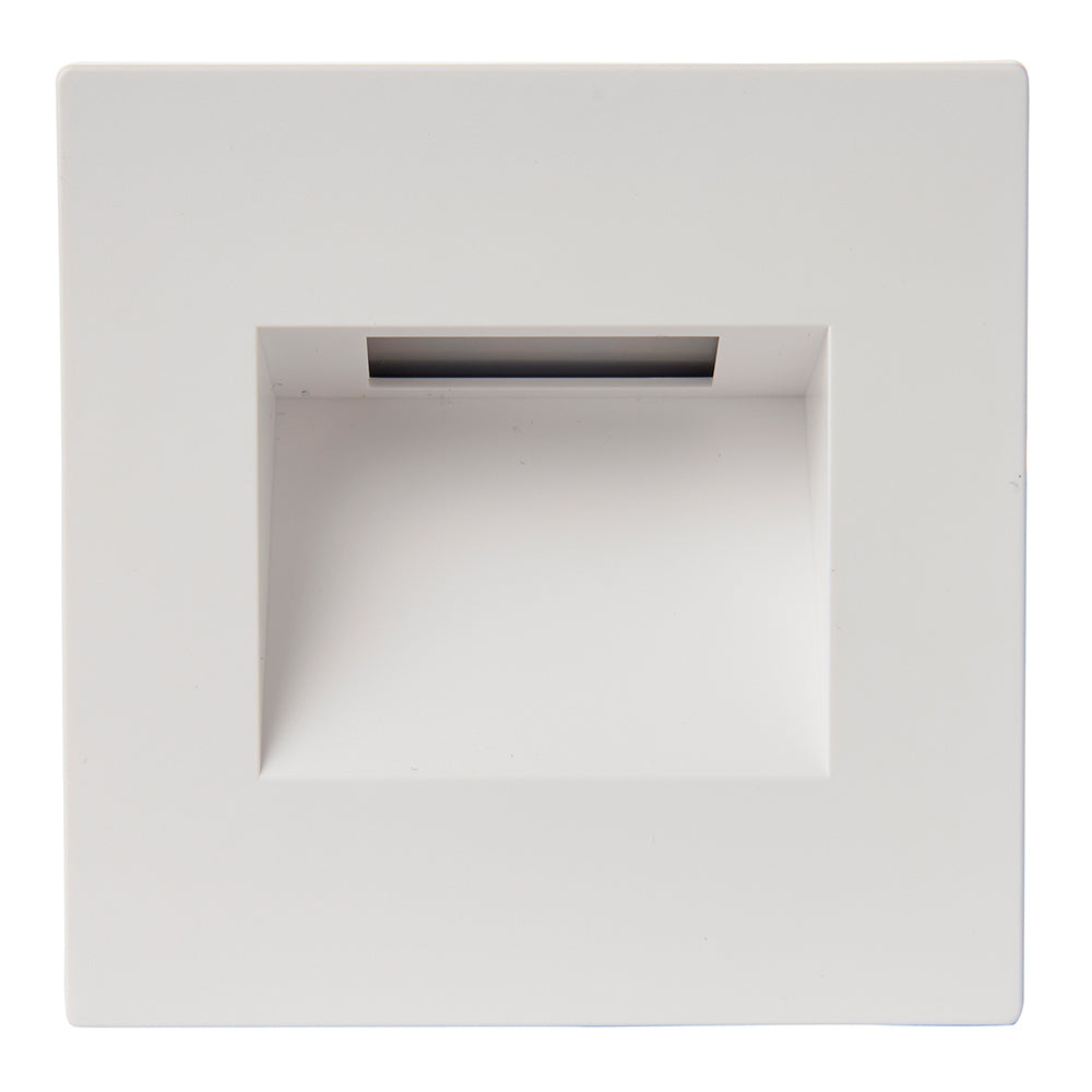 Recessed Indirect Sqaure Wall Step Brick Stair Light for Indoor / Outdoor | LED CCT 1.5W | IP65 | 3000K, 4000K & 6500K | White