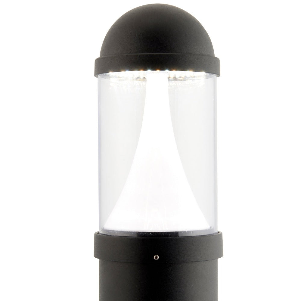 Tri-Colour CCT Switchable Outdoor Bollard Light Post 800mm | E27 IP65 | Black | 3000K, 4000K & 6000K