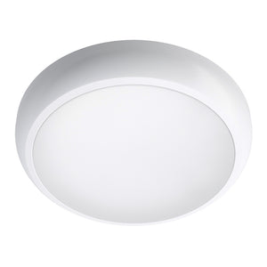 CE3X5 | Round Bulkhead Light Fitting | LED Multi Wattage 8-16W | CCT 5-Colour | IP65 | Microwave Sensor & Emergency