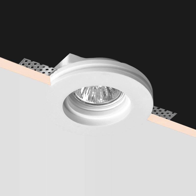 Plaster-In Trimless Downlight Gypsum Plaster Recessed Light | GU10 IP20 | White