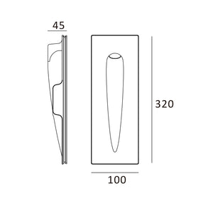 FALMER Teardrop Trimless Plaster In Wall Light | 1.8W LED | 3000K Warm White | IP20 | White