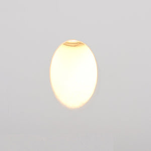 CALICO Small Teardrop Trimless Plaster In Wall Light | 1.8W LED | 2800K Warm White | IP20 | White