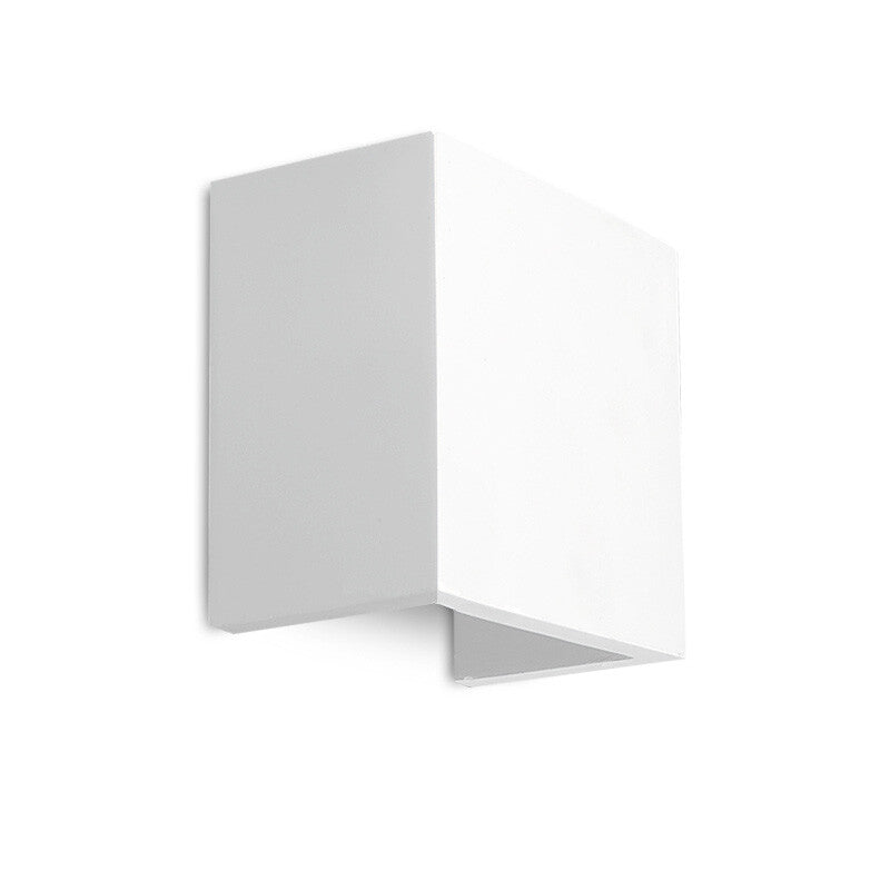 PALMER Rectangle Paintable Plaster Wall Uplighter Light | G9 | Up Down Light Effect