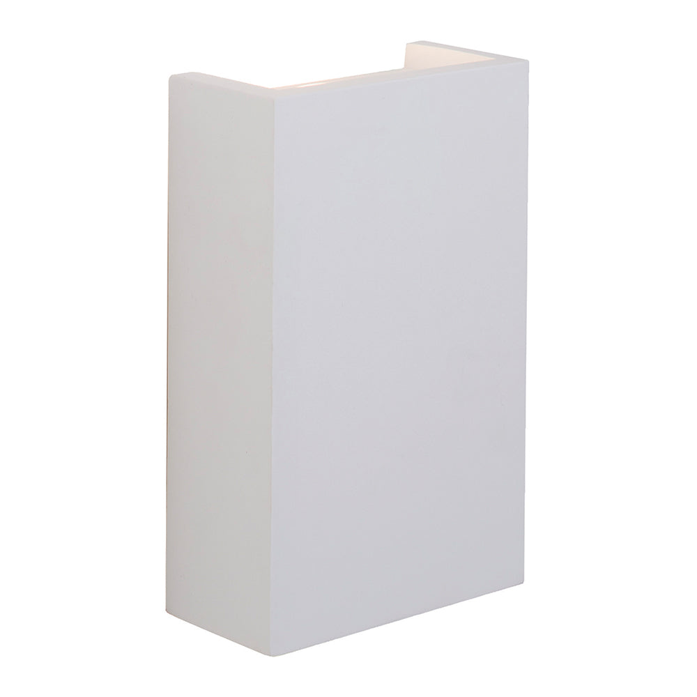 MORNINGTON | LED Rectangle Paintable Plaster Wall Uplighter | Up Down Light Effect | 3000K Warm White