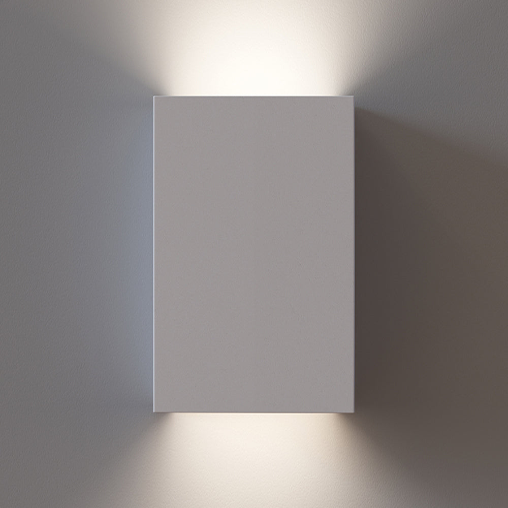 MORNINGTON | LED Rectangle Paintable Plaster Wall Uplighter | Up Down Light Effect | 3000K Warm White