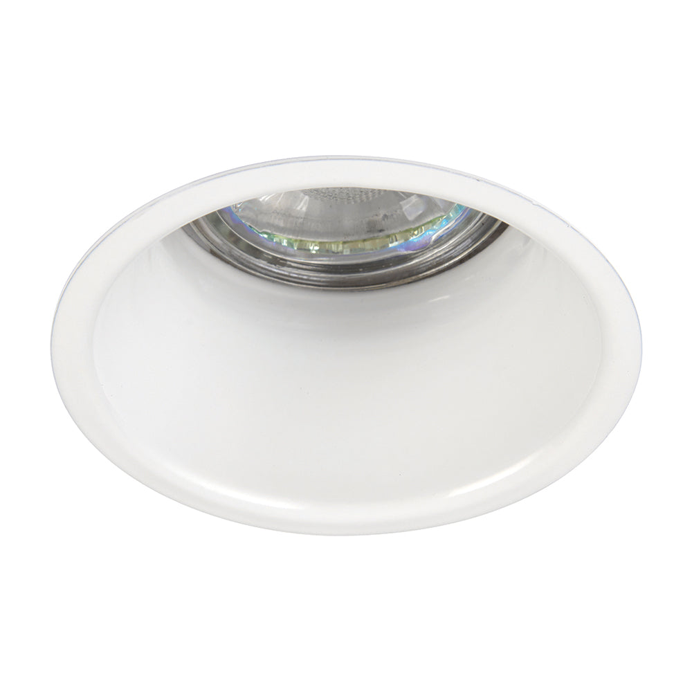 Anti-Glare Trimless Round Dimmable Downlight | LED 7W 580lm 60° | IP20 | White | 3000K Warm White