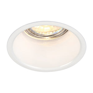 Anti-Glare Trimless Round Dimmable Downlight | LED 7W 580lm 60° | IP20 | White | 3000K Warm White