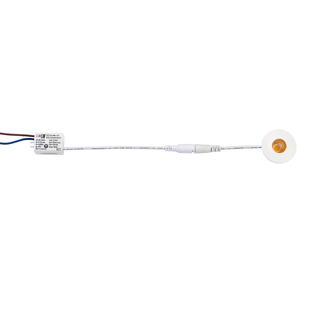 LALO | LED Mini Downlight Aluminium | 4W 240lm | IP44 | 4000K Neutral White | White