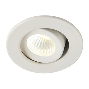 LALO | LED Tilt Mini Downlight Aluminium | 4W 240lm | IP44 | 4000K Neutral White | White