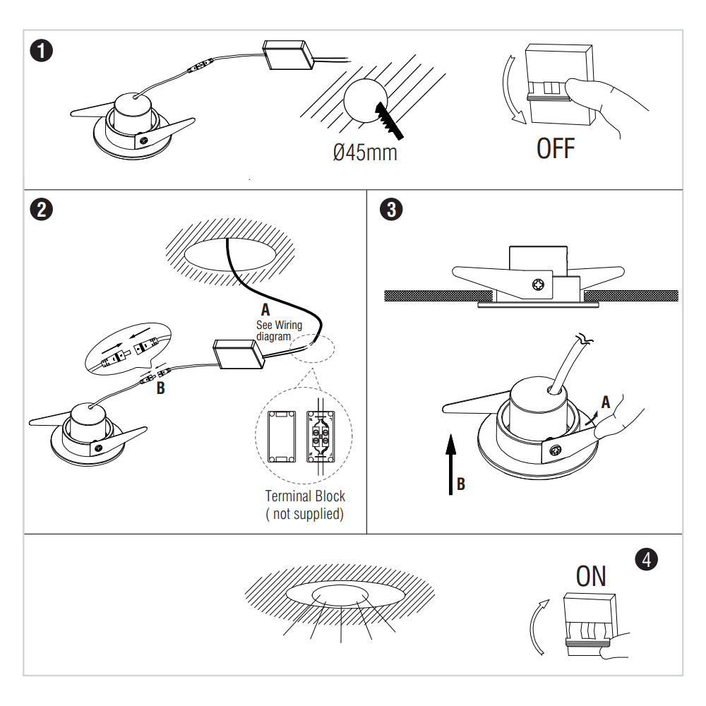 LALO | LED Tilt Mini Downlight Aluminium | 4W 240lm | IP44 | 4000K Neutral White | White