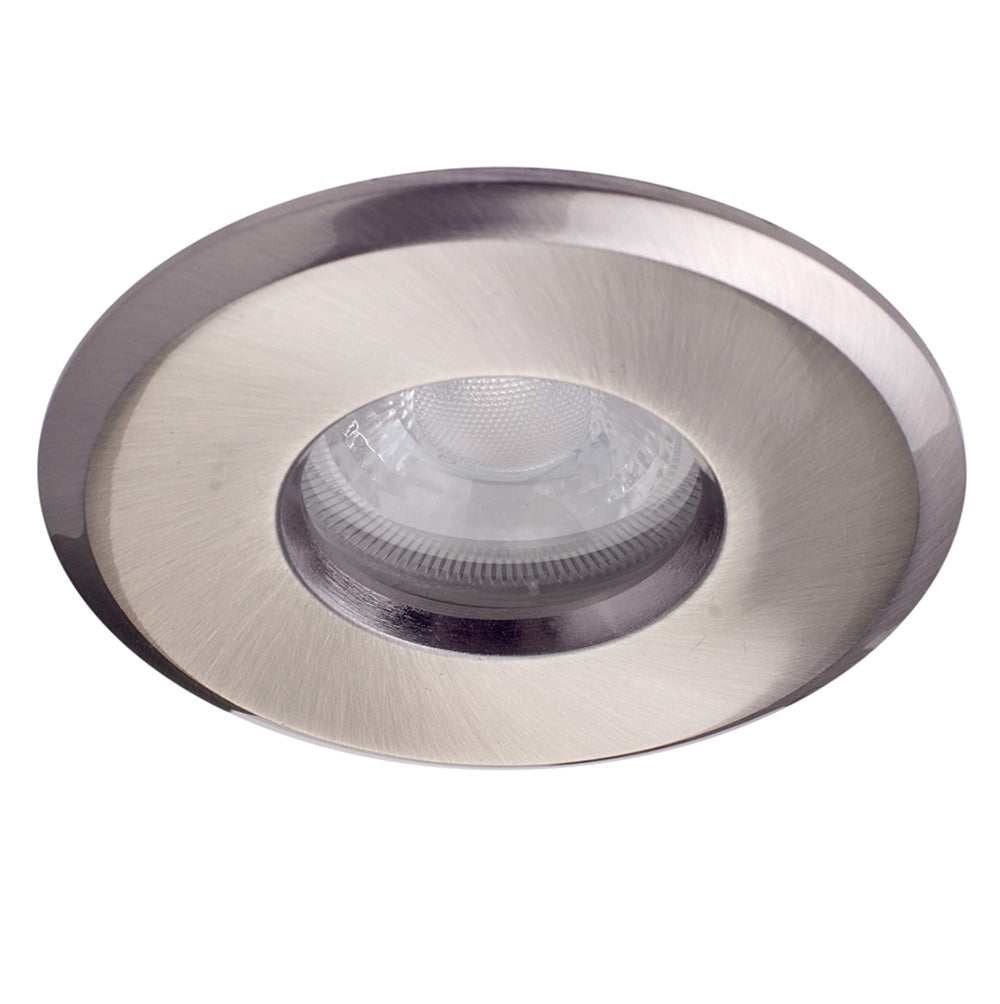 Shower Bathroom Recessed Downlight Fitting | GU10 | IP65 | Brushed Chrome