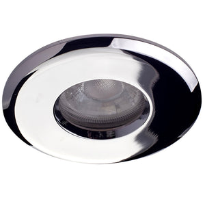 Shower Bathroom Recessed Downlight Fitting | GU10 | IP65 | Polished Chrome