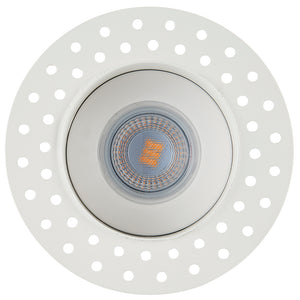 CCT Emergency Fixed Plaster-in Trimless Round Dimmable Downlight | LED 6W | White | 3000K,4000K & 6500K