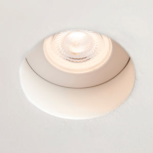 CCT Emergency Fixed Plaster-in Trimless Round Dimmable Downlight | LED 6W | White | 3000K,4000K & 6500K