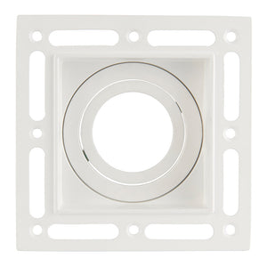 ELDON LED Plaster-in Trimless Square Downlight | Adjustable | GU10 | White | 4000K Neutral White Dimmable