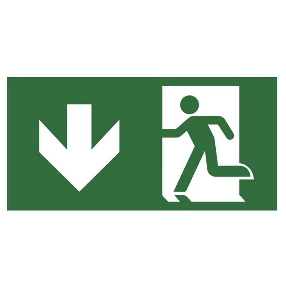 Down Legend for EVACULITE Suspended Emergency Exit Running Man Sign Light